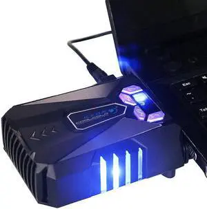 Notebook Laptop Cooler USB Fan Cooling Air Cooler Speed Adjustable with Screen for Notebook Laptop Gamer