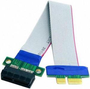 Aomoproing PCI-E Express 1X Slot Riser Card Extender Extension Ribbon Flex Relocate Cable 20cm