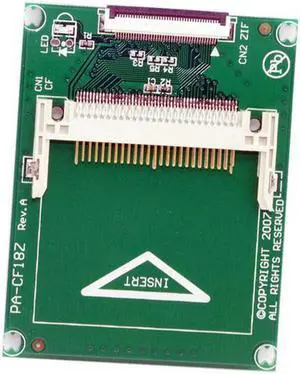 Aomoproing 1.8" Compact Flash CF Memory Card to CE Ipod ZIF SSD HDD Adapter with 2 Cables