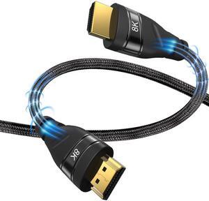 33ft Certified HDMI 2.1 Cable, 48Gbps Ultra High Speed HDMI Cable 8K HDMI to HDMI Cord, Support 8K@60Hz, 4K@120Hz, HDR HDCP2.2, eARC, Compatible with PS5, Xbox Series X, Fire TV, Samsung TVs