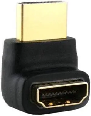 Aomoproing  90 Degree Up Angled HDMI 1.4 Male to Female Extension Adapter Converter