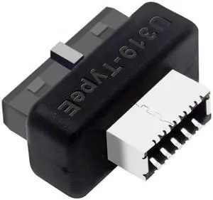 Aomoproing Overmold USB 3.1 Front Panel Socket Key-A Type-E to USB 3.0 20Pin Header Male Extension Adapter