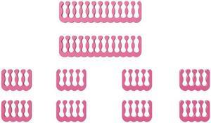 10 Pieces Set Cable Comb 24pin x2 , 8pin x8 for 3.0-3.6 mm Cable Wire Clip Computer Extension Cord Organizer 6+2/8/24 Pin Computer Cable Manager- Pink