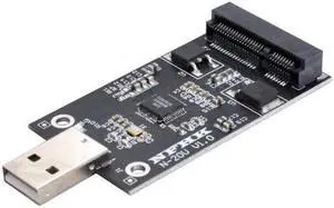 Aomoproing Mini PCI-E mSATA to USB 2.0 External SSD PCBA Conveter Adapter Pen Driver Card without Case