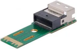 Aomoproing PCI-E Slimline SAS 4.0 SFF-8654 4i 38pin to SFF-8654 38pin Male to Female Extender Adapter Test Tools