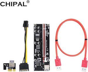 VER009S Plus PCI-E Riser Card 009S PCIE 1X to 16X Extender 6Pin Power 60CM USB 3.0 Cable for Graphics Card