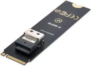 Aomoproing NGFF M-Key NVME to U.2 U2 Kit SFF-8639 to SFF-8654 Slimline SAS PCIe SSD Adapter for Mainboard