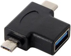 Aomoproing  USB 3.1 Type-CMicro USB Combo to USB 2.0 A Female OTG Data Host Adapter