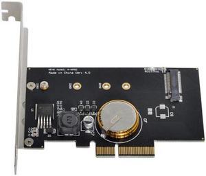Aomoproing PCI-E 3.0 x4 to M.2 NGFF M Key SSD Nvme Card Adapter PCI Express with Power Failure Protection 4.0F Super Capacitor