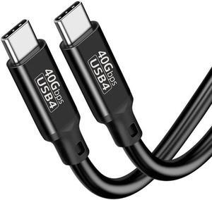 USB 4 Cable 1.6 ft,Supports 8K HD Display, 40 Gbps Data Transfer, 240W Charging USB C to USB C Cable,Thunderbolt 4, for Type-C Laptop, Hub, Docking, and More