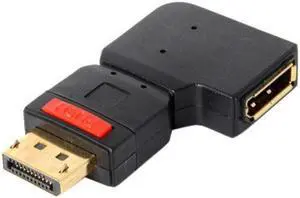 Aomoproing Left Angled 90 Degree DisplayPort Male to Female Extension Adapter Standard DP 4K
