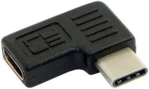 Aomoproing  90 Degree RightLeft Angled USB 3.1 Type-C Male to Female Extension Adapter for LaptopTabletMobile Phone