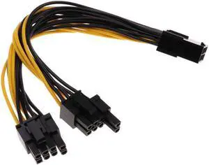 PCI-e 8 pin to 2x8 Pin/ PCIe 8 pin-2x(6+2pin) Graphic Video Card Power Cable