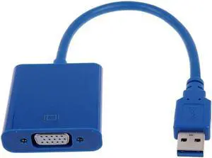 USB 3.0 to VGA Video Graphic Card Multi-Display External Cable Adapter Converter for Win 7/8 System VGA Cable Adapter