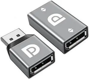 Aomoproing 2pcs/set DisplayPort 1.2 4K 60hz to DP Extension Adapter Male Female Ultra-HD UHD for Video PC Laptop TV