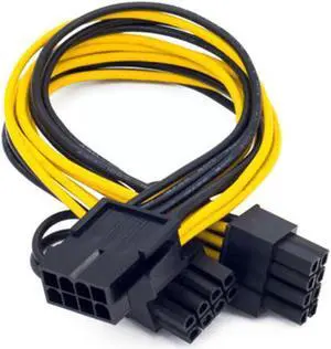 EPS CPU 12V 8 Pin To Dual 8 (6 2) Pin PCIE Adapter Power Adapter Power Supply Extension 30cm Cable Cable Cable Card Mining V2R3