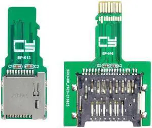 Aomoproing 2pcs TF Micro SD Male Extender to SD Card Female Extension Adapter PCBA SD/SDHC/SDXC UHS-III UHS-3 UHS-2