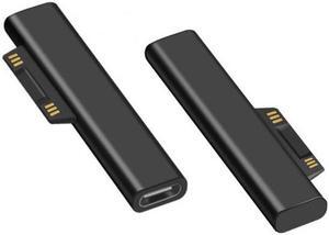 Aomoproing DC 15V Type-C USB-C Female to Surface Pro7 Pro6 Pro5 Pro4 Pro X Go Book Charge Adapter