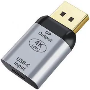 Aomoproing USB-C Type C Female Source to Displayport DP Sink HDTV Adapter 4K 60hz 1080p for TabletPhoneLaptop