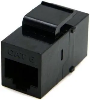 Aomoproing UTP CAT6 Keystone Coupler RJ45 Female to Female UTP CAT6 Keystone inline Coupler Black