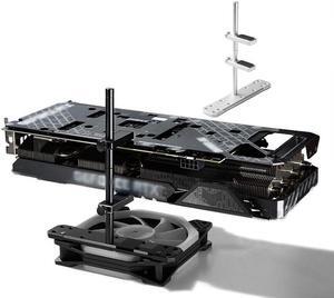 Graphics card GPU Bracket Brace , Graphics Card Holder , Adjustable Height GPU Support Jack Assemblable Module GPU Stand Installed On the 12mm / 14mm Fan