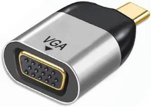 Aomoproing USB-C Type C to VGA Converter Monitor Adapter 1080p 60hz for TabletPhoneLaptop
