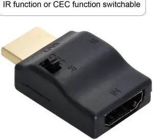 Aomoproing Remote Controlled HDMI 2.0 IR Adapter with CEC ARC Function HDCP Compliant Support to Close CEC