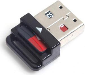 Aomoproing  USB 2.0 to Micro SD T-Flash TF M2 Cell phonetablet Memory Card Reader Black Mini Size