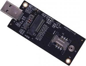 Aomoproing NGFF M.2 Key-B WWAN to USB 3.0 Adapter Riser Card w SIM Slot For 3G/4G/5G LTE Wireless Module Modem Card