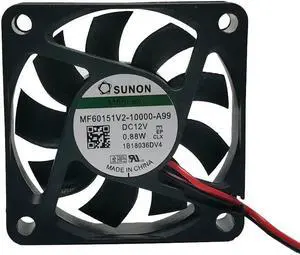 mf60151v2-1000u-a99 6015 60*60*15MM 6cm 12V 0.88W 2-wire cooling fan