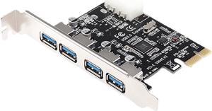 4 Port USB 3.0 PCI-e Expansion Card PCI Express PCIe USB 3.0 Hub Adapter 4-port USB3.0 Controller USB 3 0 PCI E PCIe Express 1x