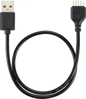 Motherboard USB 2.0 9-PIN to USB A Header Cable,USB 9PIN Header Extension Cable Adapter for USB Device