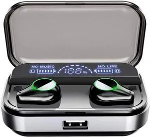 Tws 5.0 Bluetooth 9D Stereo Earphone Wireless Earphones Ipx7 Waterproof Headphones with Led Display Charging Case Sport Headset