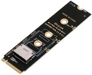 Aomoproing  2280 PCI-E4.0 M.2 M-key to Oculink SFF-8612 SFF-8611 Vertical Host Adapter for NVME U.2 SSD eGPU