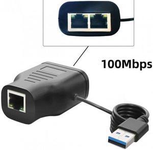Aomoproing 100Mbps STP UTP RJ45 8P8C Plug To Dual RJ45 HUB Splitter Network Ethernet Switcher Adapter