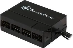 SilverStone PWM Fan Hub System Cables, Black (CPF04)
