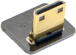 Aomoproing CYFPV Mini HDMI Type C Male Connector Down Angled 90 Degree for FPV HDTV Multicopter Aerial Photography
