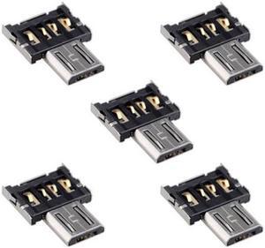Aomoproing 5pcs Ultra Mini DM Micro USB 5pin OTG Adapter Connector for Cell Phone TabletUSB CableFlash Disk