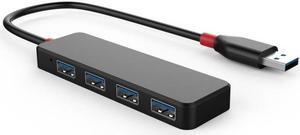 USB 3.0 Multi Hub High Speed 4 Port Splitter Expander Multiple Use Power Adapter USB 3.0 Hub For PC Laptop (Plastic Shell)