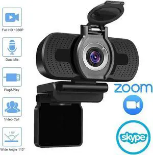 Webcam 1080p USB Webcam Manual Focus Built-in Sound-absorbing Microphone Drive-free Web Camera for PC Laptop Web Cam Webcam