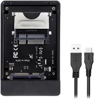 Aomoproing CFast to USB-C USB3.0SATA Card Adapter 2.5" Case SSD HDD CFast Card Reader for PC Laptop