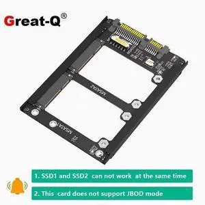 Dual MSATA to SATA3.0 expansion card SSD to 6Gbps interface to dual-min SATA Dual MSATA to SATA3.0 expansion card SSD to 6Gbps interface to dual-min SATA