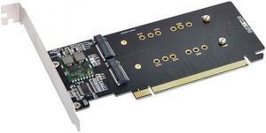 Aomoproing  4X NVME M.2 AHCI to PCIE Express 3.0 Gen3 X16 Raid Card VROC Raid0 Hyper Adapter