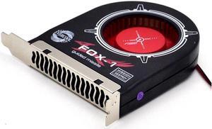 New original FOX-1 system chassis fan PCI bit turbine exhaust fan cooling auxiliary graphics chassis ventilation the exhaust fan installed on the PCI position of the cabinet 100mm case cooler