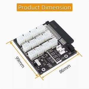 FOR DE-LL Upgraded ATX power tap board adapter 12-port power adapter with synchronous and running lights