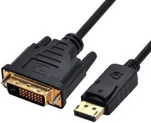 Aomoproing DisplayPort DP Male Source to DVI Male Single Link Video Cable 6ft 1.8m for DVI monitor