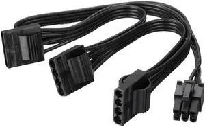 6Pin Male 1 to 3 IDE Female Power Supply Splitter Extension Cable for Molex 4Pin Port Multiplier 6Pin Male 1 to 3 IDE Female Power Supply Splitter Extension Cable for Molex 4Pin Port Multiplier