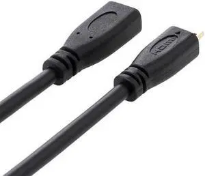 Aomoproing  HDMI 1.4 D Type Micro HDMI Male to Micro HDMI Female M/F Extension Cable 30cm