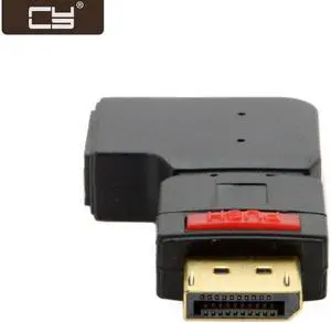 Aomoproing  Right Angled 90 Degree DisplayPort Male to Female Extension Adapter Standard DP 4K DP-086-RI