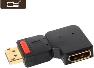 Aomoproing Left Angled 90 Degree DisplayPort Male to Female Extension Adapter Standard DP DP-086-LE